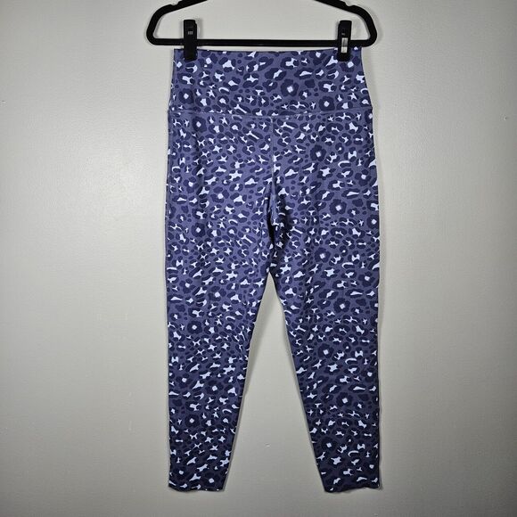 Offline By Aerie High Rise 7/8 Legging Blue Leopard Print Size XL Athleisure Gym - Picture 2 of 5